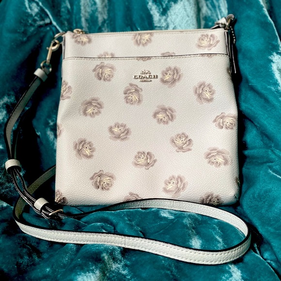Coach Handbags - Coach Blue Floral Crossbody Purse